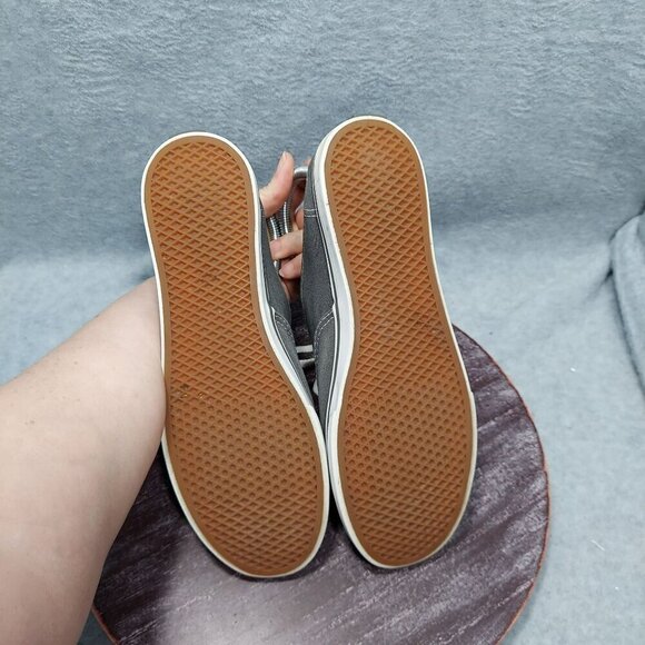 Vintage Vans Authentic Grey Canvas Lace-Up Sneakers Unisex Size - Picture 8 of 11